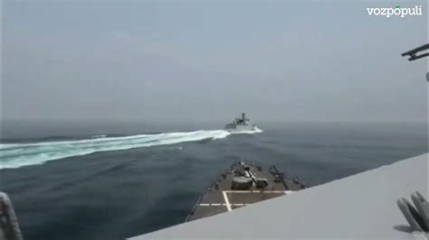Un buque militar chino se acerca a menos de 140 metros de un barco estadounidense en el estrecho de Taiwán